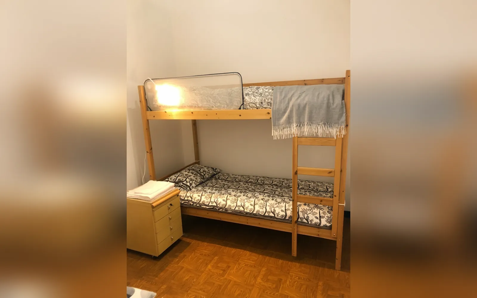La camera con il letto a castello